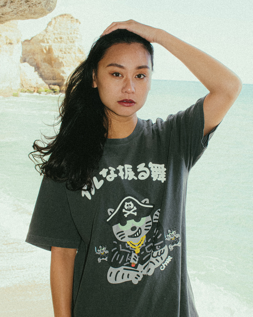 Charr Morita x FLATLUX - Nyanpiece Tee