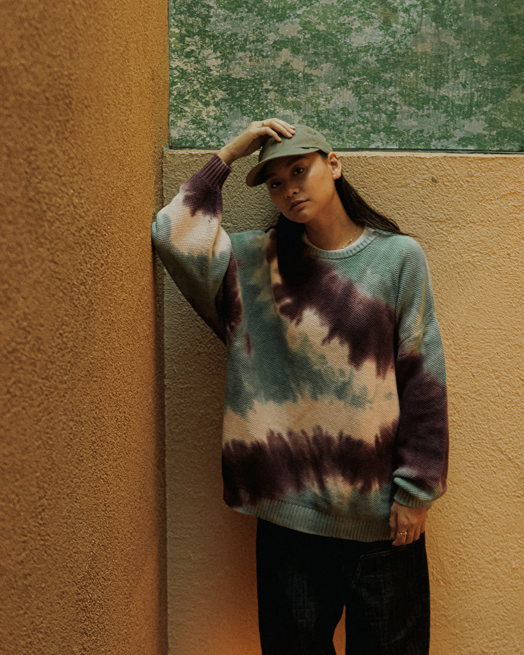 Moss Sweater "tiedye"