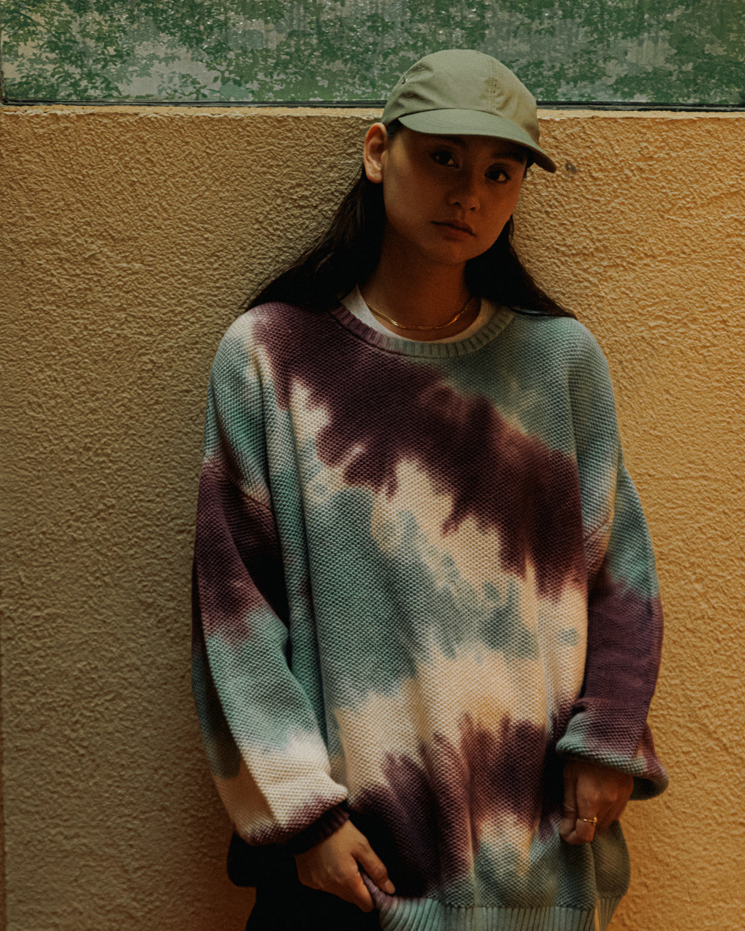 Moss Sweater "tiedye"
