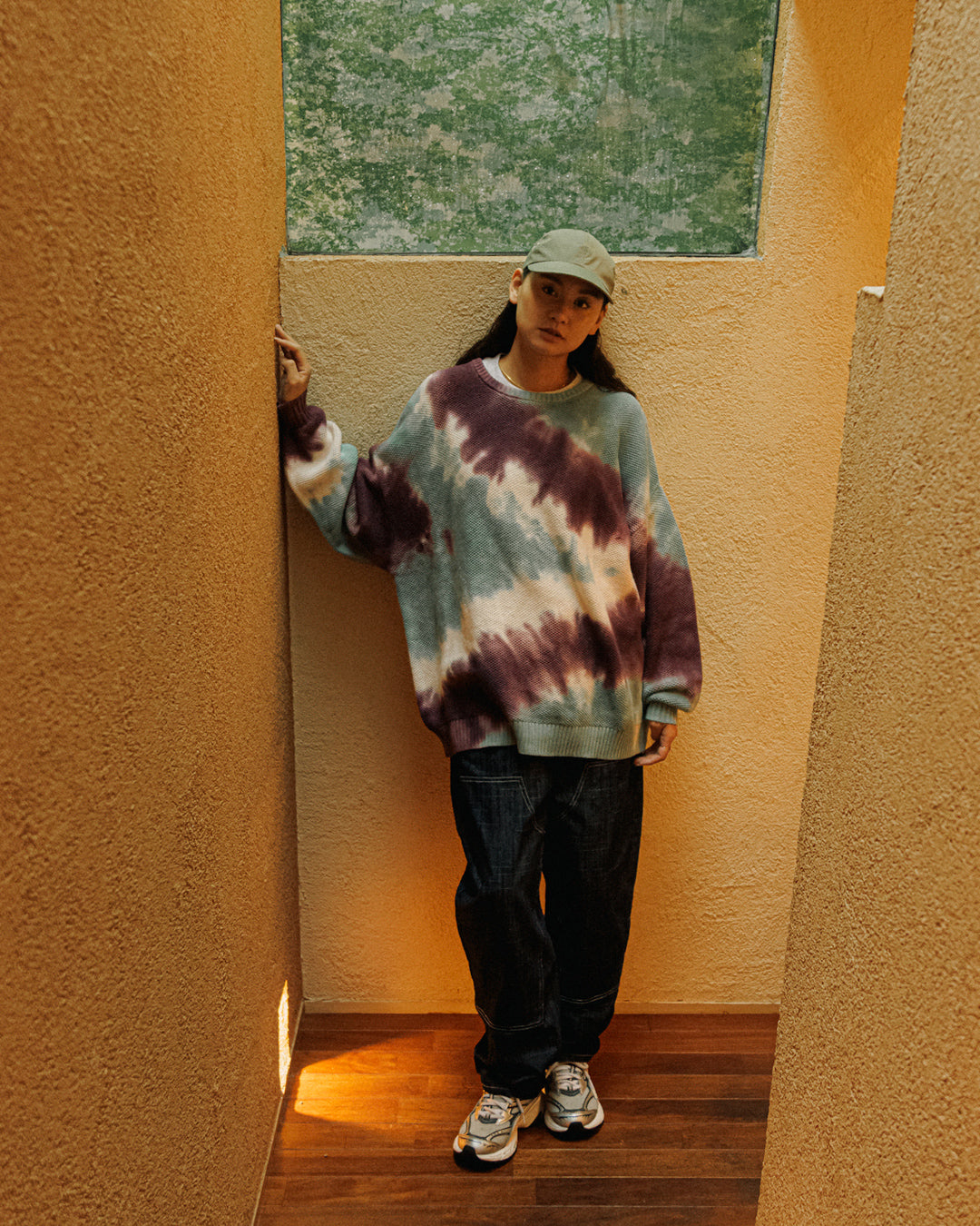 Moss Sweater "tiedye"