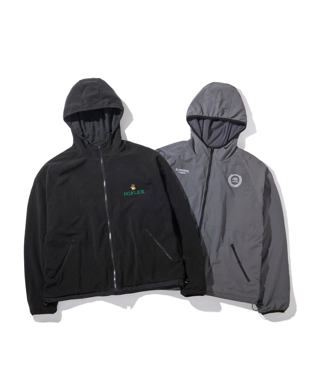 BASECREAM x FLATLUX - Oyster Reversible Jacket