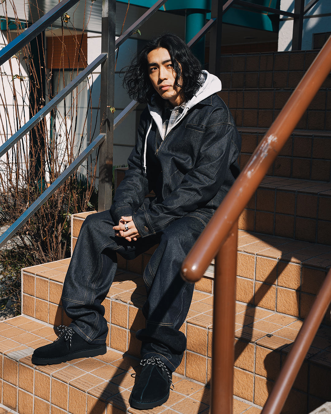 Vain Zip Shirt "denim"